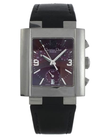 christian dior d81-100|Christian Dior Riva Silver Stainless Steel Chronograph Watch .